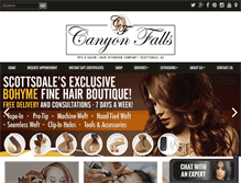Tablet Screenshot of canyonfalls.com